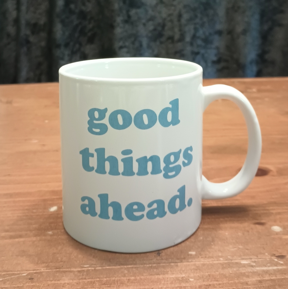 A graphic mug
